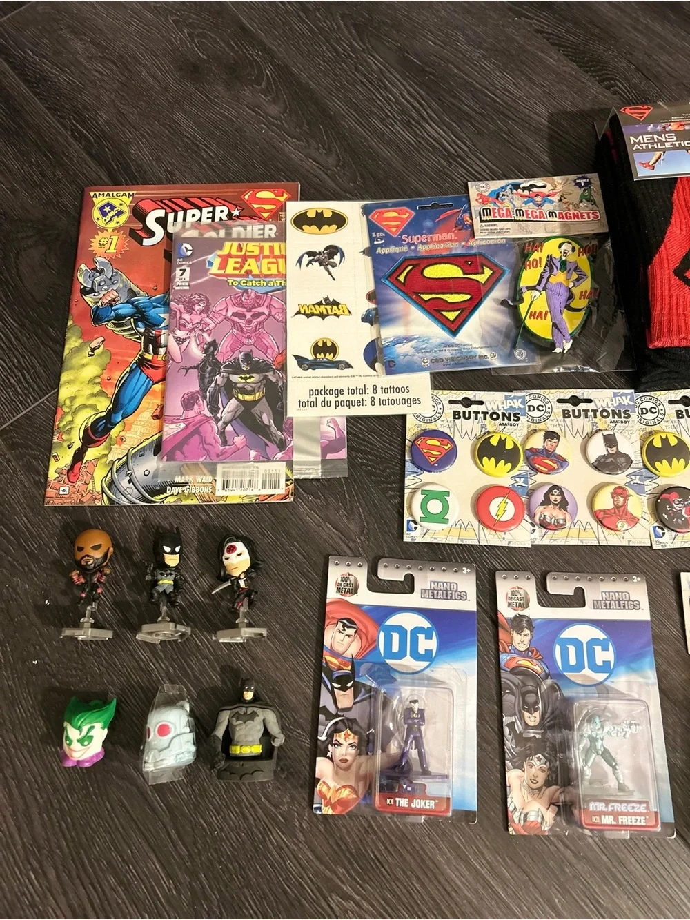 DC Comics Superhero Collection - Figures, Comics, Buttons, & More